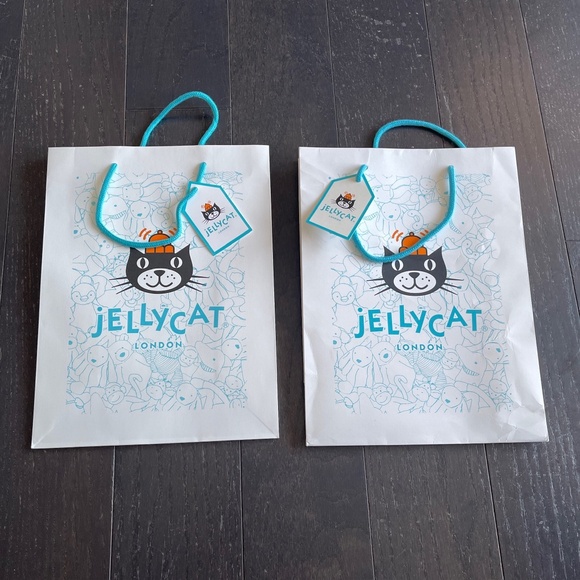 Jellycat Handbags - Jellycat shopping bag tote bag blue white limited edition set of 2